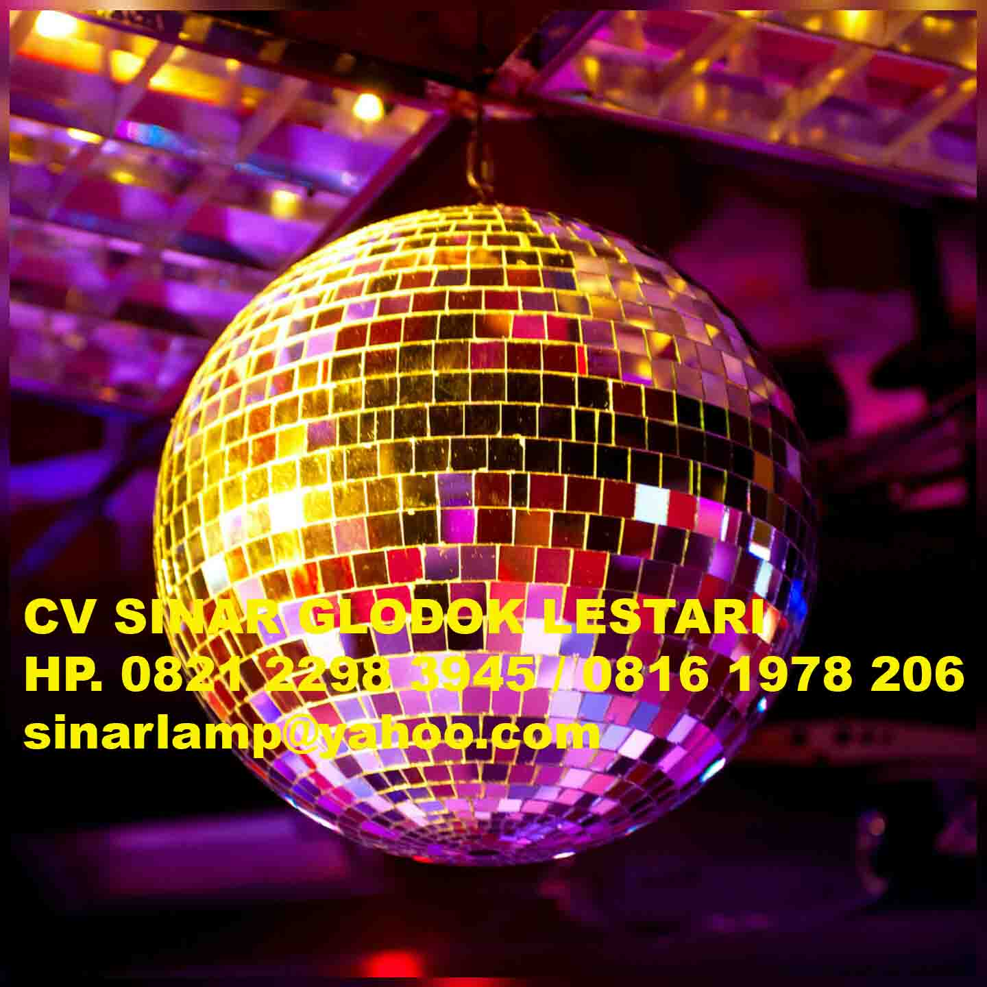 Lampu Disco Mirror Ball DJ Ball